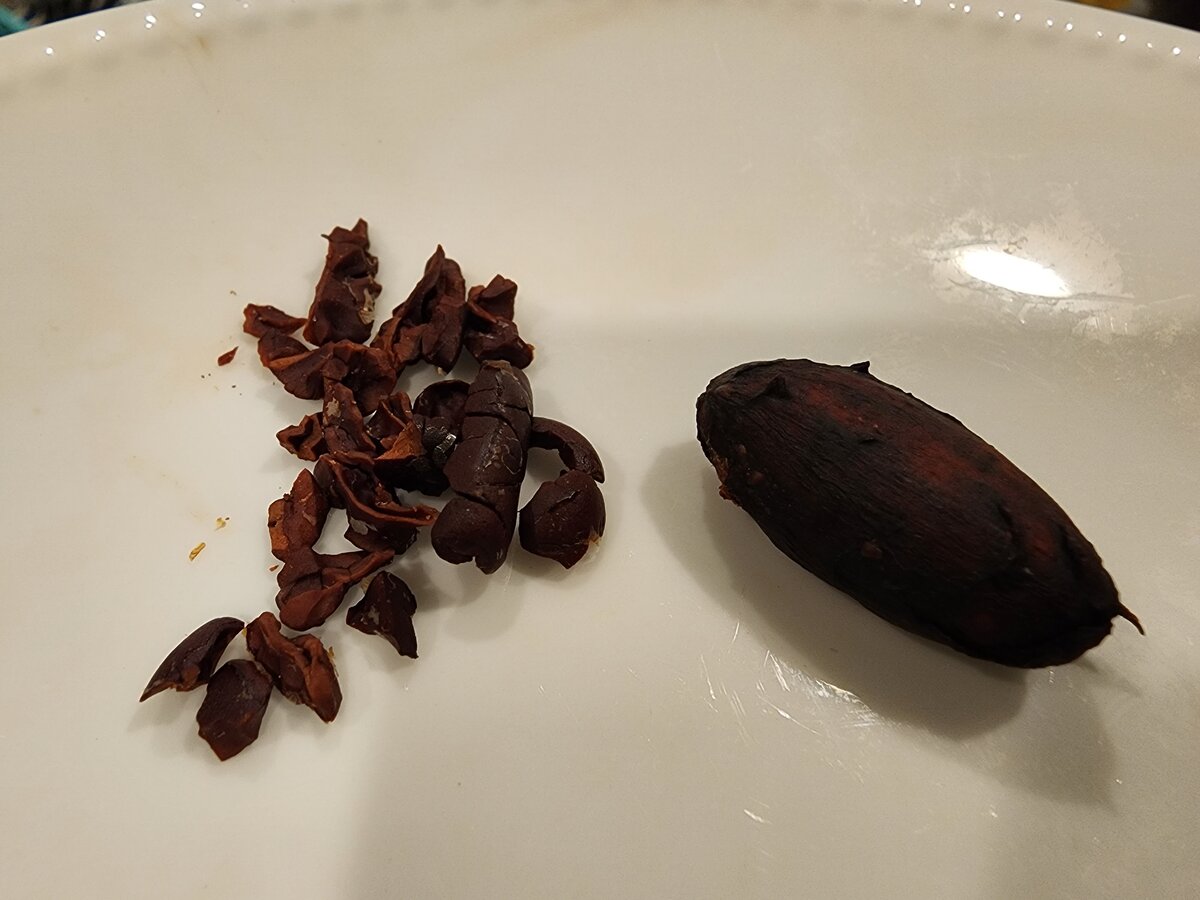 Roasting cocoa beans
